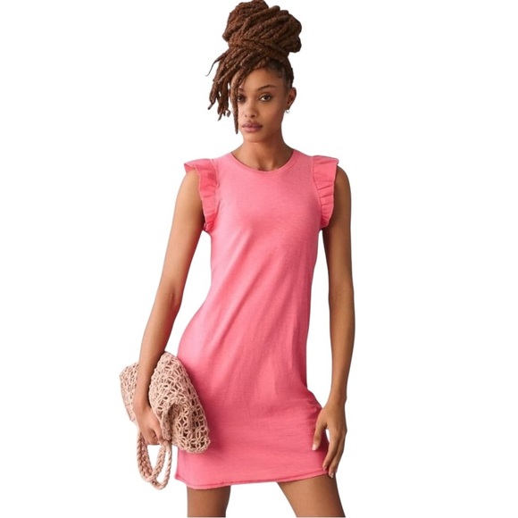 NWT Anthropologie NATION LTD ELLIOT RUFFLE DRESS XS in Color Party - Picture 1 of 3